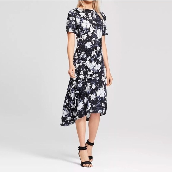 shoes for black floral dress
